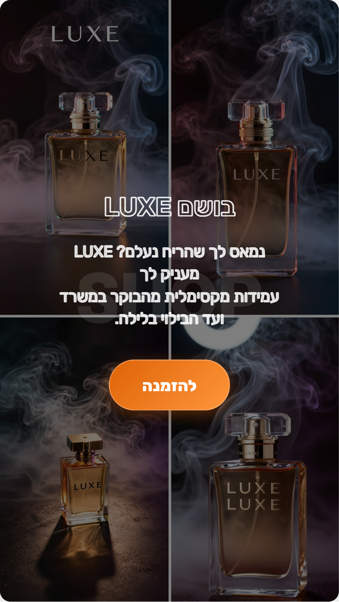 דוגמה למודעת LUXE
